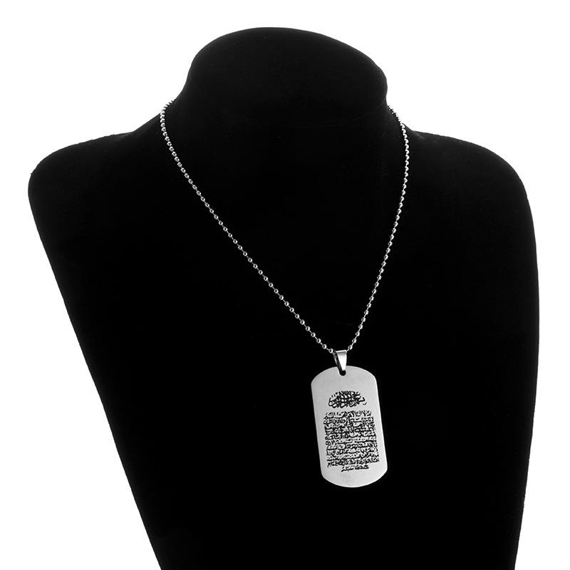 Stainless Steel Necklace New Hot Selling Mens Personalized and Fashionable Mullis Pendant