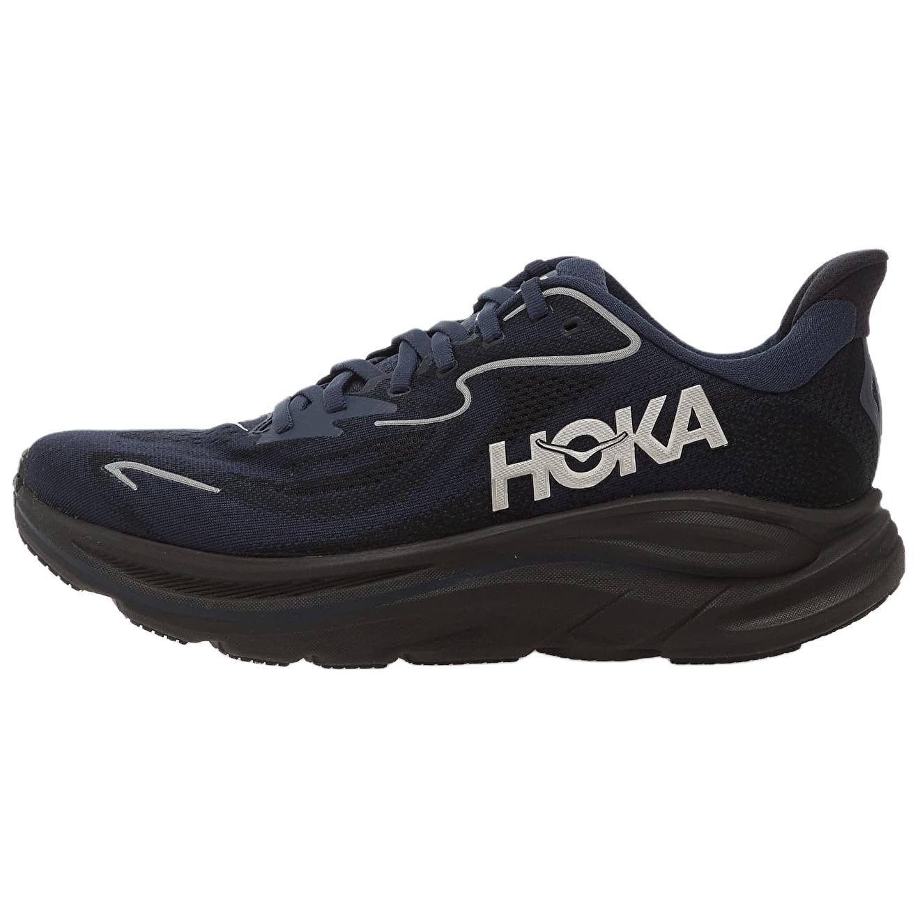 

Hoka One One Clifton 10 Comfortable Breathable Running Shoes Men sneaker Black Blue 1162030-VCK 40