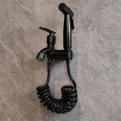 Ręczny Bidet Pod Prysznic Wysokociśnieniowy Z Regulowanym Wężem Telefonicznym Głowice Bidetowe do Toalety Stal Nierdzewna 304 Łatwy w Montażu