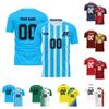 Personalised Tops Shirts Mens Girls With Name Number Custom Football Jerseys For Boys Training Suit