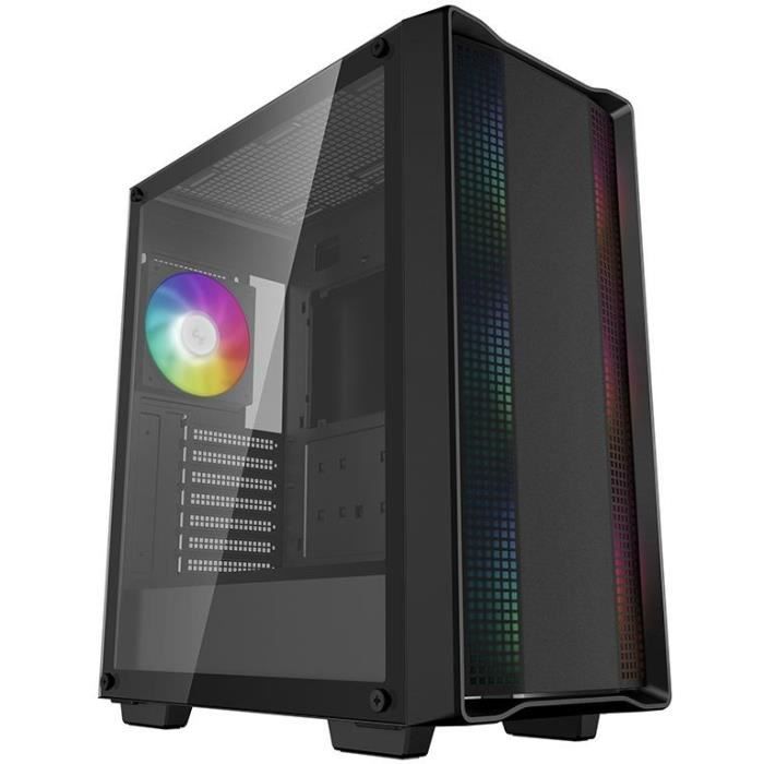 PC-Gehäuse - DEEPCOOL - CC560 ARGB V2 (Noir) - Midi-Tower - ATX-Format - Optimierte Luftzirkulation