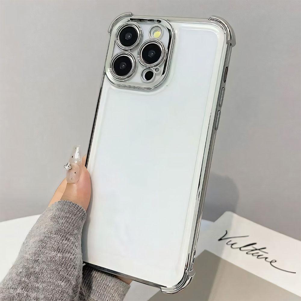 For Tecno Spark Go 1 2025 2024 2023 Spark 20 20C 10C Pop 9 8 7 Pro Case Clear Luxury Shockproof Four Corner Electroplated Cover