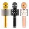 Noir WS-858 Trådløs mikrofon Metall MIC Opptak Kondensatormikrofon Stativ W - Høyttaler For iPhone Karaoke Samsung