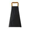 Solid Color Kitchen Apron with Dual Pockets Waterproof Oil-proof Adjustable Breathable Men Women Chef Cooking Baking Bib Apron