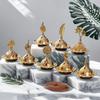 Zinc Zinc Alloy Metal Incense Burner Gold Aromatherapy Burner Creative Mini Censer Holder  Middle East