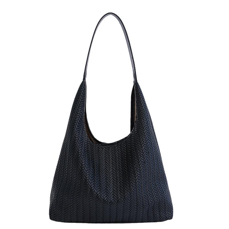 

Сумка-тоут для высококлассных поездок на работу, сумка через плечо, подмышечная сумка большой вместимости чёрный