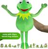 Kermit the Frog Hand Puppet Toy for Kids Adults Anime Puppet with 50Pcs Stickers Interactive Performance Gift