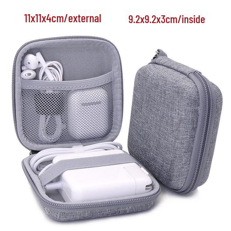 In-Stock EVA Hard Shell Laptop Power Bank & Earphone Case with USB Drive Storage