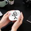 Abstract Stick Figure Clear Earphone Cases Cover With Hook Case For Samsung Galaxy Buds 3Pro 4 Pro 3 FE 2Pro Live 2 4Pro
