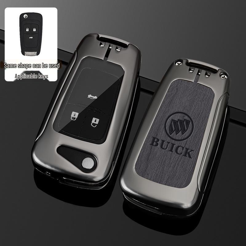23 Buick Key Case for Regal, LaCrosse, GL8, Envision, and Enclave - Full Cover Key Bag with Buckle