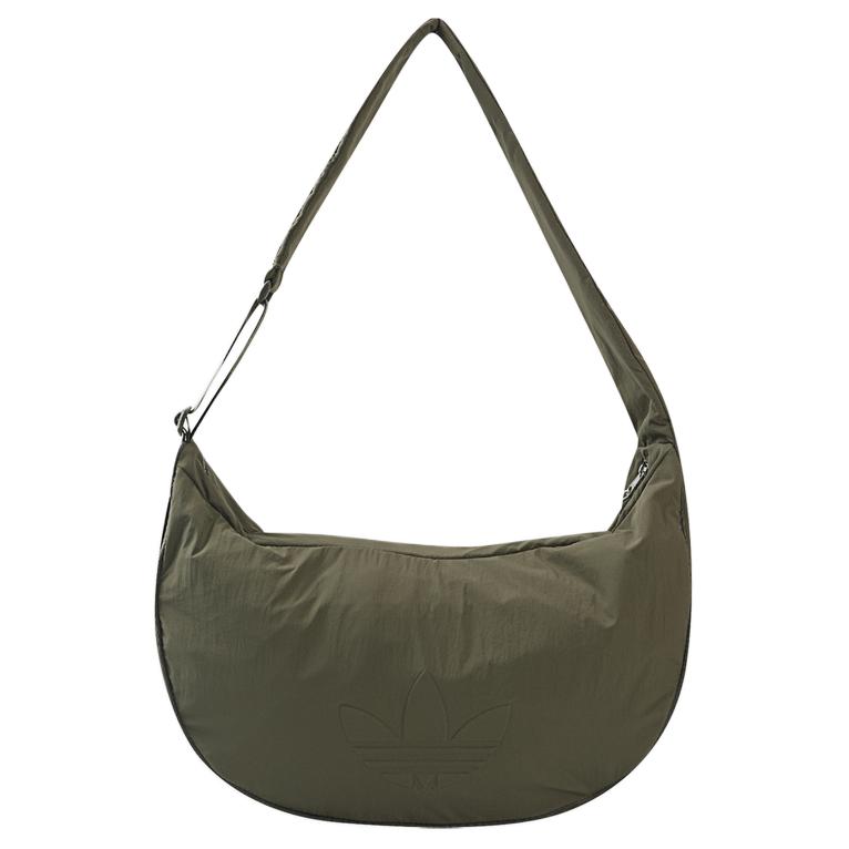 Adidas Originals Simple Brand Logo Versatile Shoulder Bag Unisex Shoulder Bag Green KE9857 Green