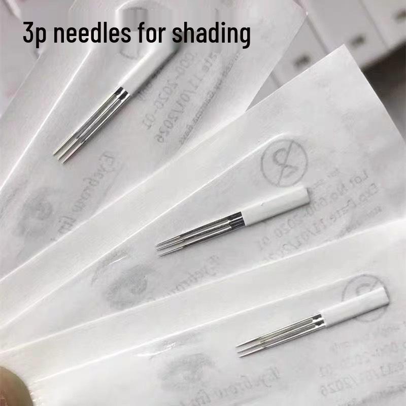 3P Round Microblading & Shading Eyebrow Needle Cartridge for Semi-Permanent Tattooing