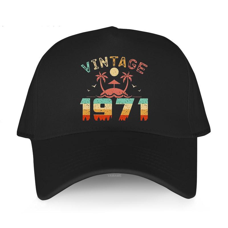 

Роскошная шляпа для гольфа Унисекс Snapback Urban Vintage 1971 Унисекс бренд Шляпы 51-й 51-летний подарок на день рождения Хлопковая модная бейсболка
