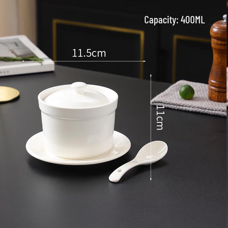 Zhaoran 4.5-inch Ceramic Water-Insulated Stew Pot Set