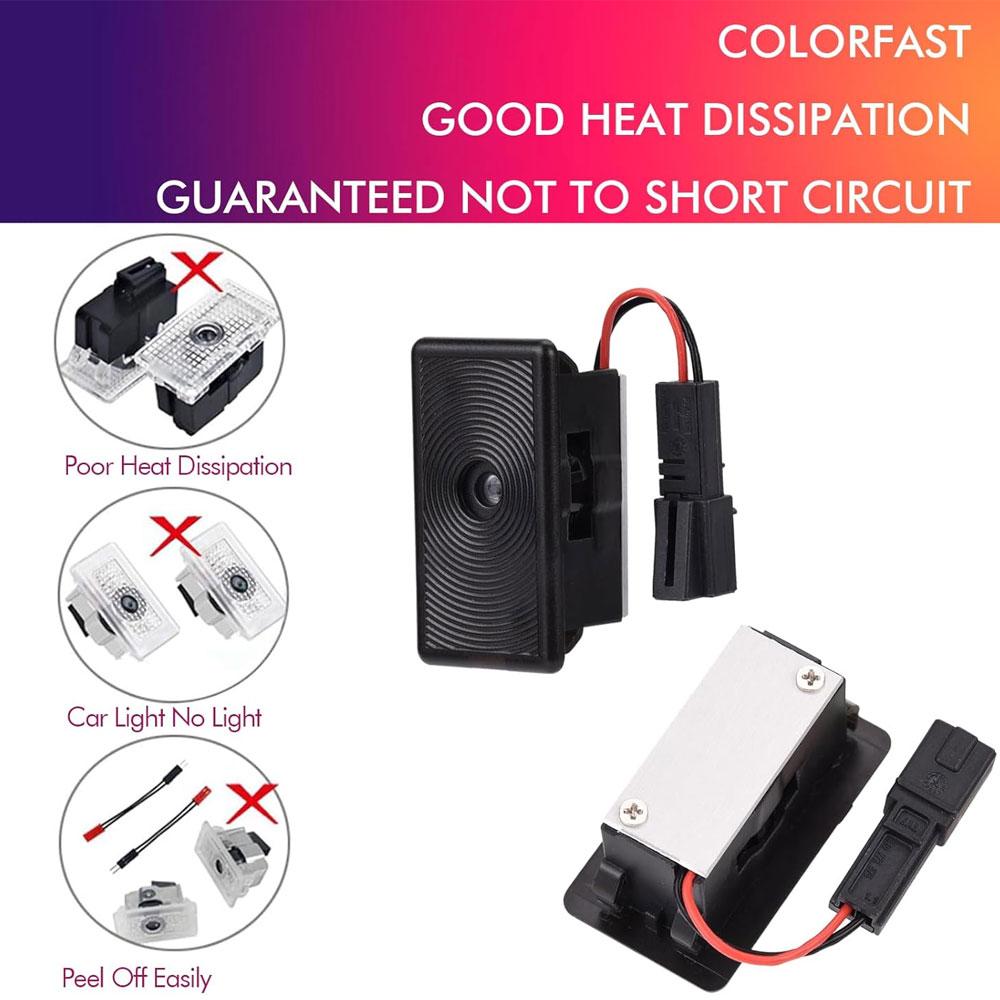 For Tesla Model 3 Highland LED Logo Projector Puddle Lights Ultra-Bright Welcome Light 3D Laser Ghost Shadow Light Model Y/3/S/X