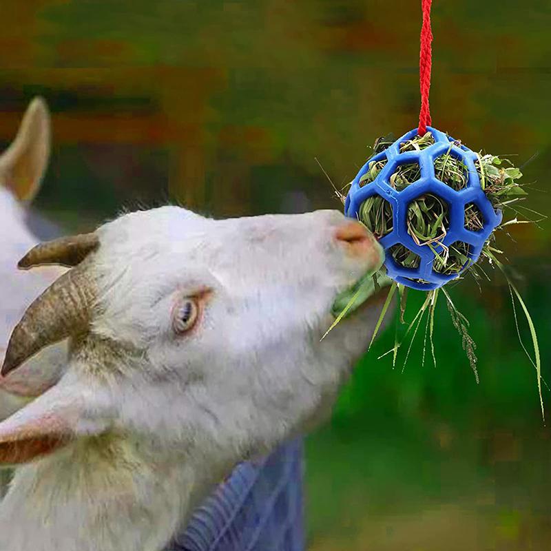 Leckerli-Ball für Pferde, Heu-Futterspielzeug, Ball, zum Aufhängen, Fütterungsspielzeug für Pferde, Pferde, Ziegen, Schafe, Stress abbauen, Leckerli-Ball für Pferde