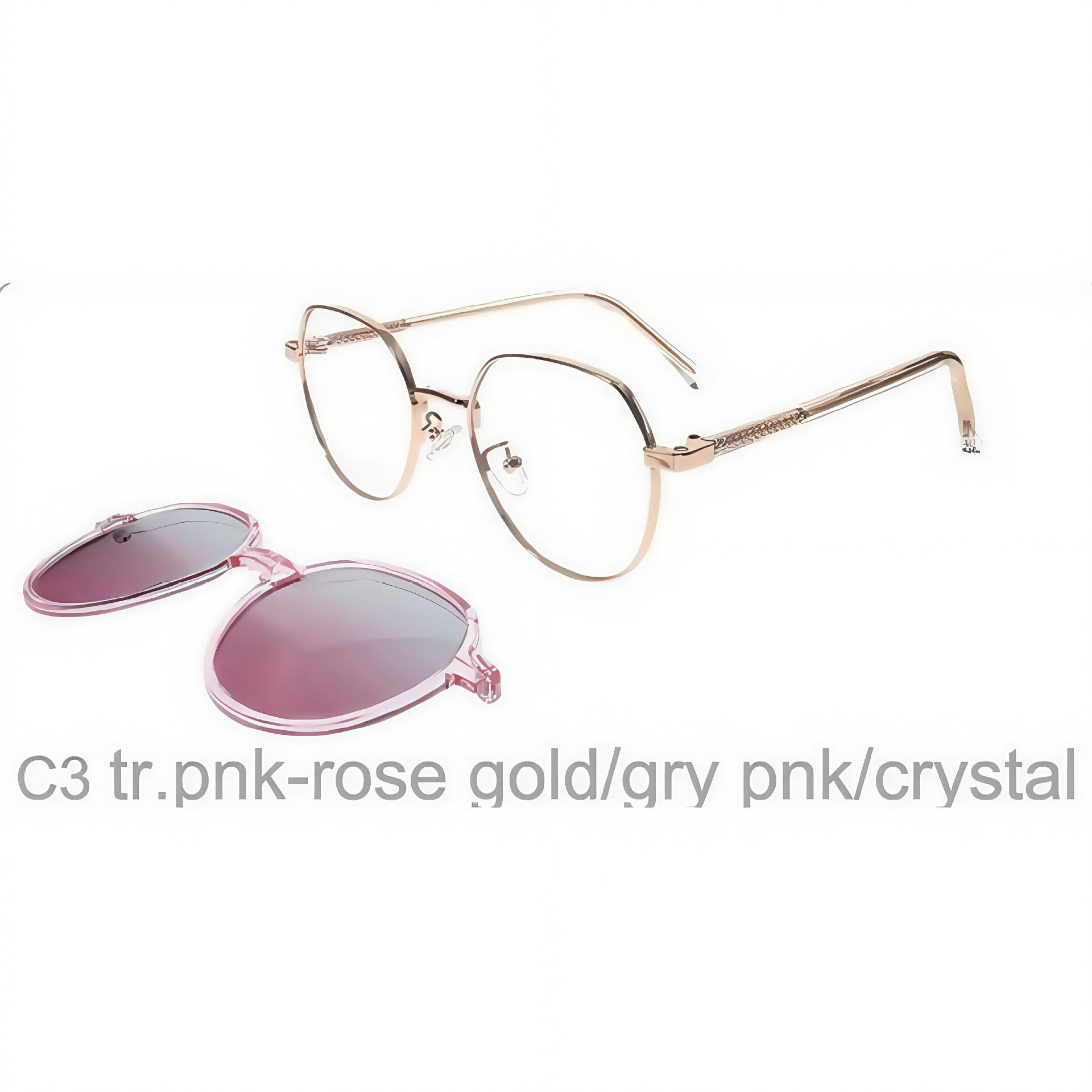 

8305 Солнцезащитные очки премиум-класса с поляризационными магнитными клипсами, с металлической круглой оправой и ацетатными дужками.