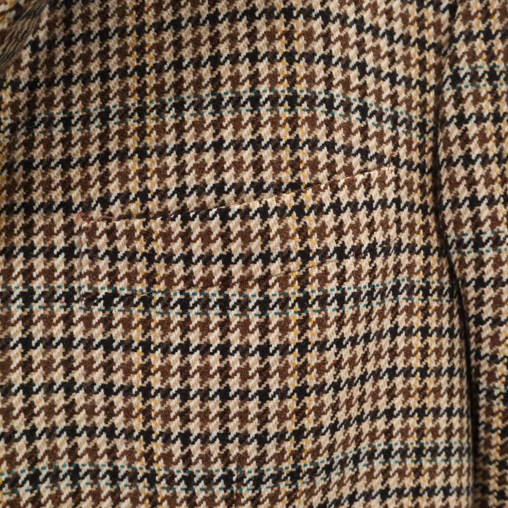 SCHOFIELD & SMITH 80s Vintage Staggered Pattern Tailored Jacket Brown Men's Used