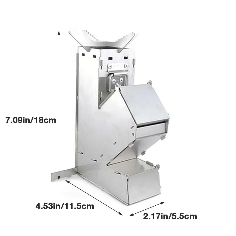 

Outdoor Convenient Stove Foldable Portable Stainless Steel Wood Burning Stove for Camping Picnic