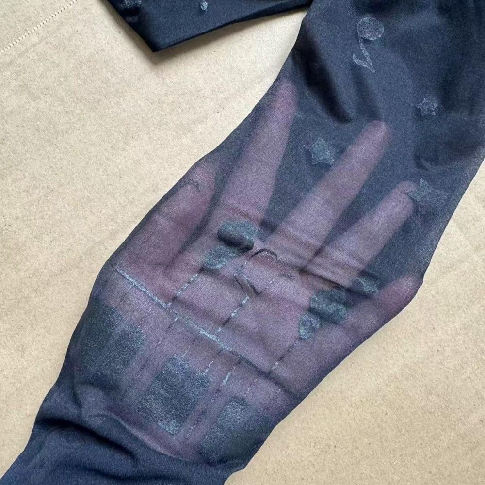 Stretchy Fabric Pantyhose Ultra-Thin Piano Tights Fashion Patterned Stockings  Club Party