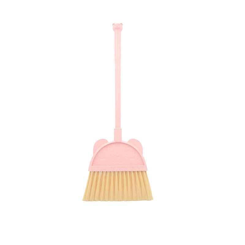 Children's Mini Broom & Dustpan Set - Soft Plastic Learning Tool