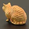 Urocza Figurka Pomarańczowego Kota - Realistyczna Miniatura z PVC, Idealna do Dekoracji Biurka i na Upominki na Przyjęcia