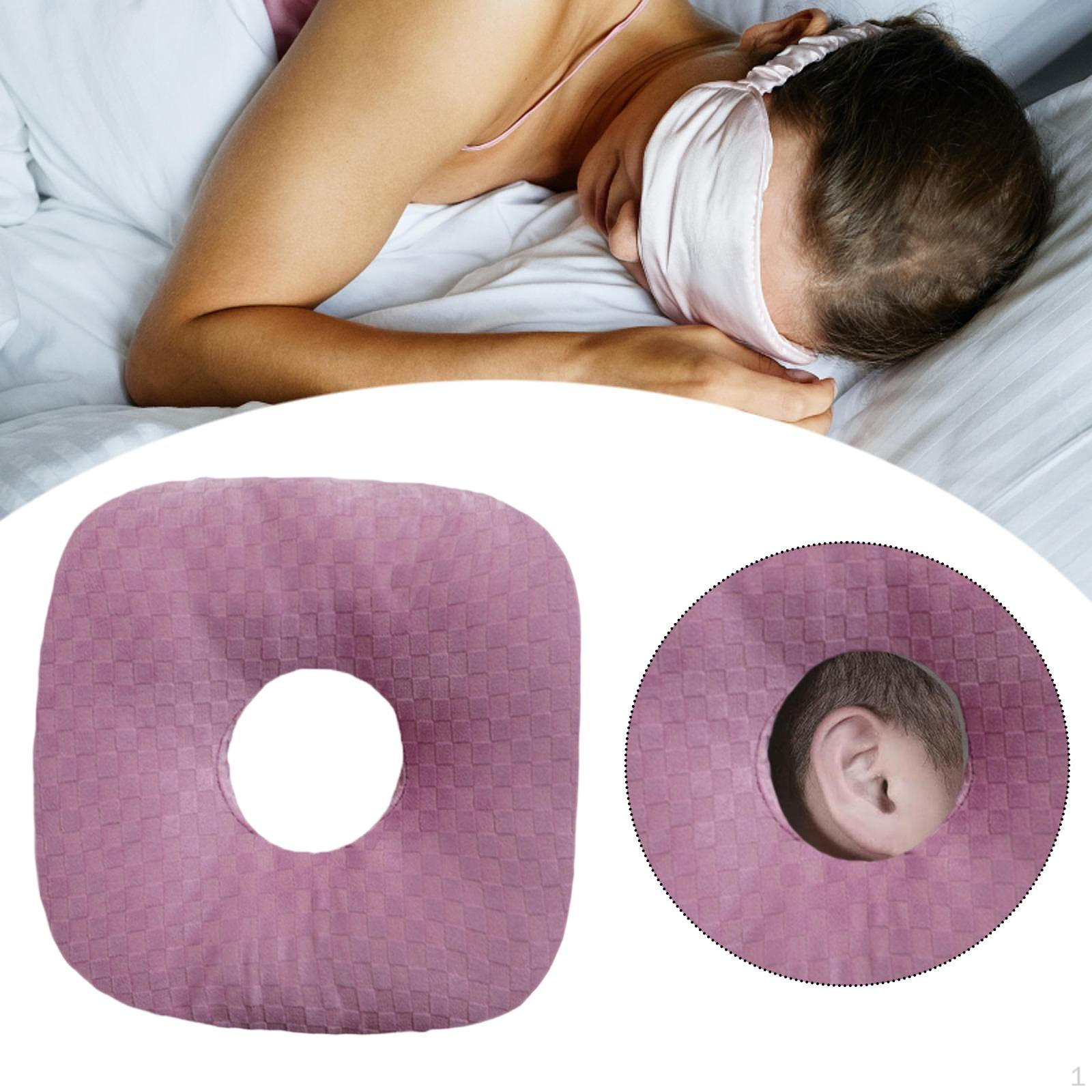 

Ear Piercing Pillow Donut Comfortable Portable Gifts Lightweight Ergonomic Cottons O Shaped розовый