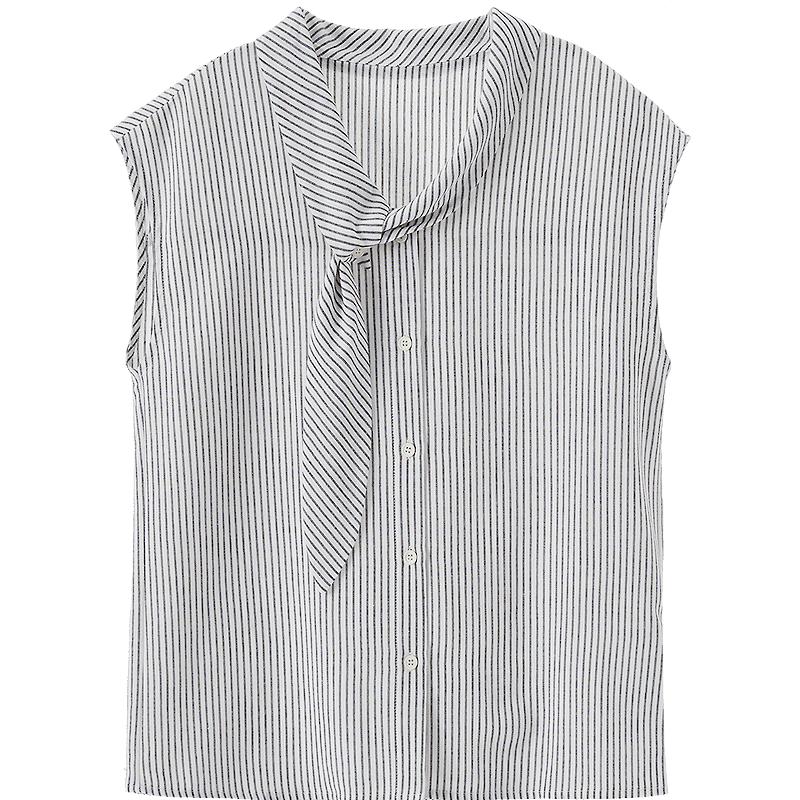 Betu Women s Linen Blend Striped Short Sleeve Shirt L