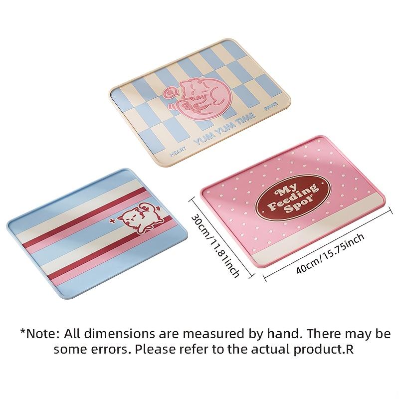 Soft Rubber Pet Mat Waterproof Non Slip Cat Dog Feeding Placemat Leakproof Food Bowl Tray Pet Supplies
