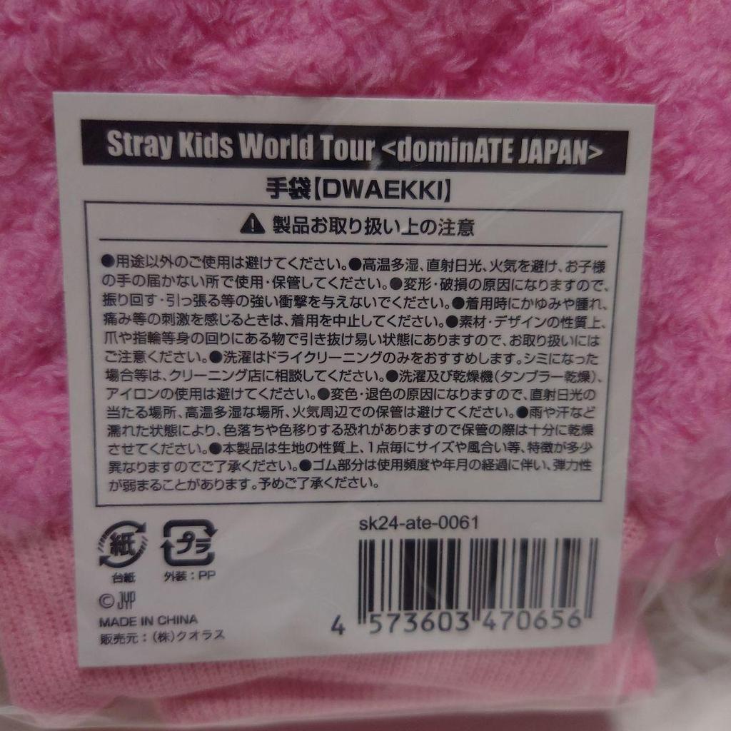 [USED] Stray Kids DWAEKKI Changbin Gloves