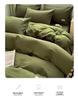 High-Value G5Z Waffle Weave 4-Piece Bedding Set - Includes Fitted Sheet, Duvet Cover, Ideal for Dorms