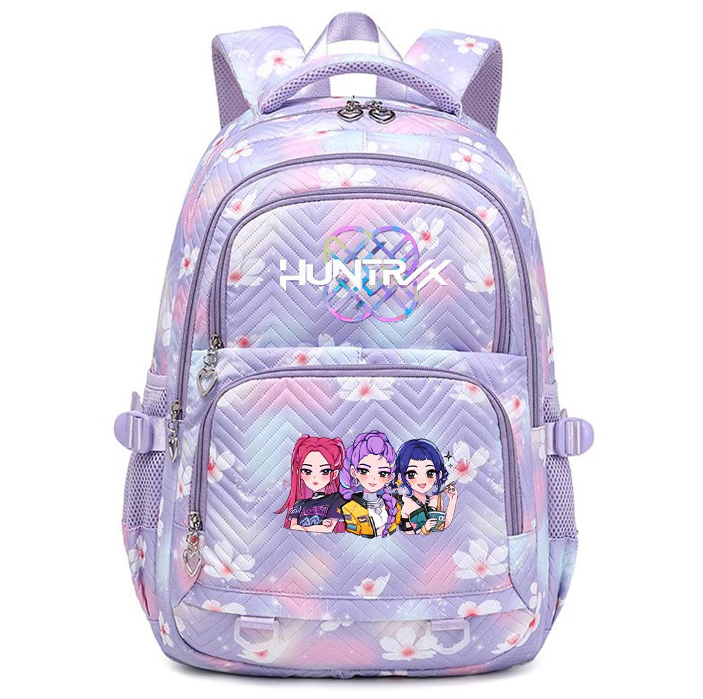Cartoon K-Pop Printed Backpack Student Teenager Bookbag for Boy Girl Schoolbag Kid Gift Women Large Capacity Waterproof Travel Bag Mochila