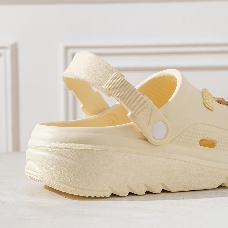 Nuove Scarpe con Zeppa, Crocs, Scarpe da Donna, Moda da Spiaggia, Ciabatte Antiscivolo e Antiodore