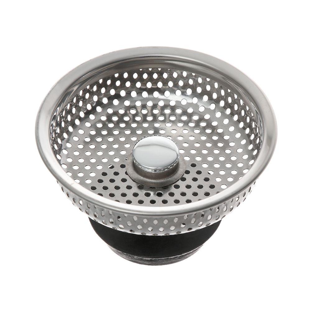 Tool Home Stainless Steel Waste Drainer Cleaning Stuff Cover Colander Plug Filter Basket Food Hair Stopper Sink Strainer