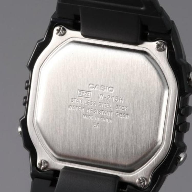 Casio Unisex Pair Table Series White Watch W-215H-1AJH&W-215H-7AJH