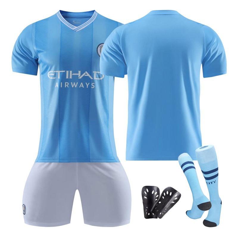 2324 Manchester City Home Football Uniform Harland Set Children's Adult Student Uniforms Men's Women's Jerseys Fans