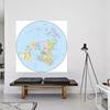 English Map-Northern Hemisphere Topographic Map-Countries,Wall Hanging Tapestry,Geographical,Tourism/Education Tool