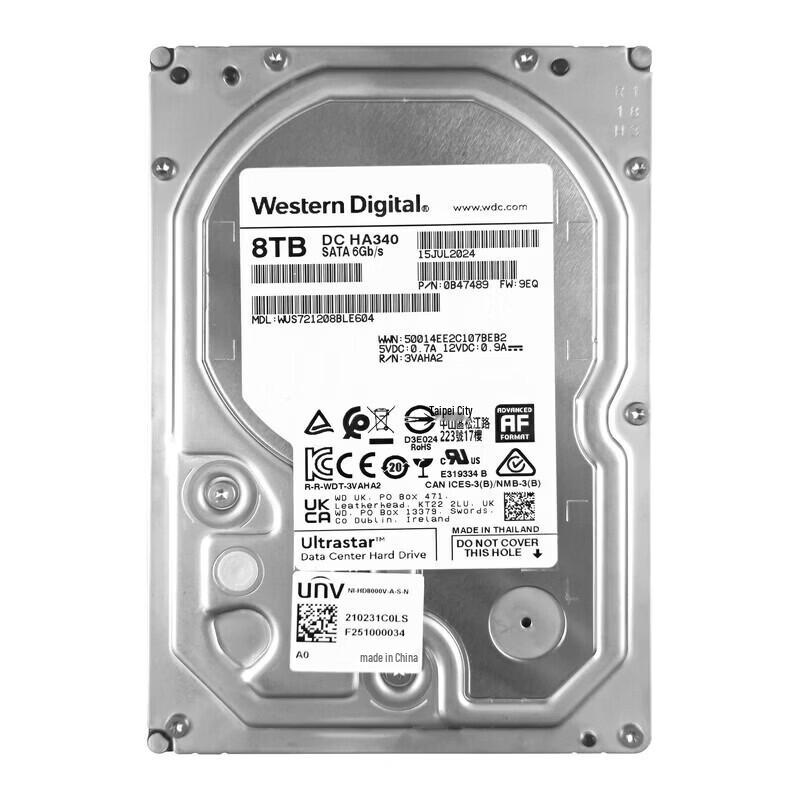 Western Digital Ultrastar 8TB Enterprise Hard Drive