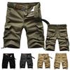 Durable Men's Combat Military Camo Cargo Shorts With Multiple Pockets For Summer