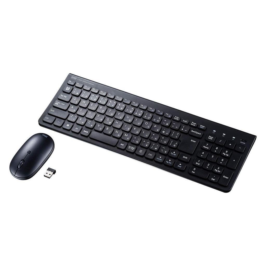 Sanwa Supply Wireless Keyboard with Mouse SKB-WL31SETBK