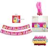Delightful Princess Snow White Bella Jasmine Party Supplies Birthday Tableware Set