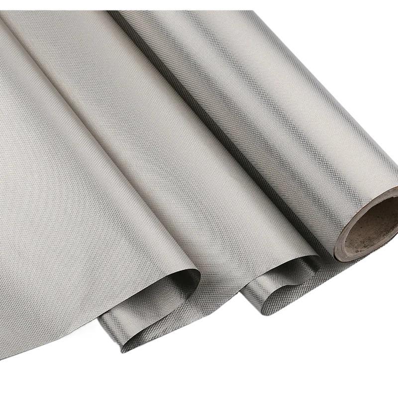 30cm/50cm/100cm/200cm*145cm Fibre d'Argent RFID Tissu Anti-Radiation Tissu de Blindage pour Coudre Sacs Protection