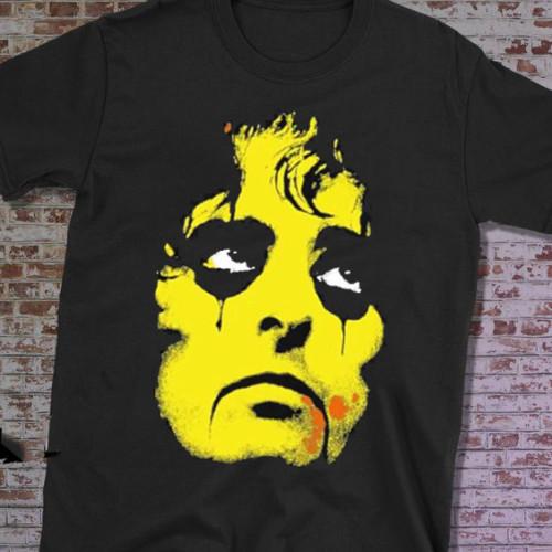 Rare Alice Cooper Yellow Horror TShirt S