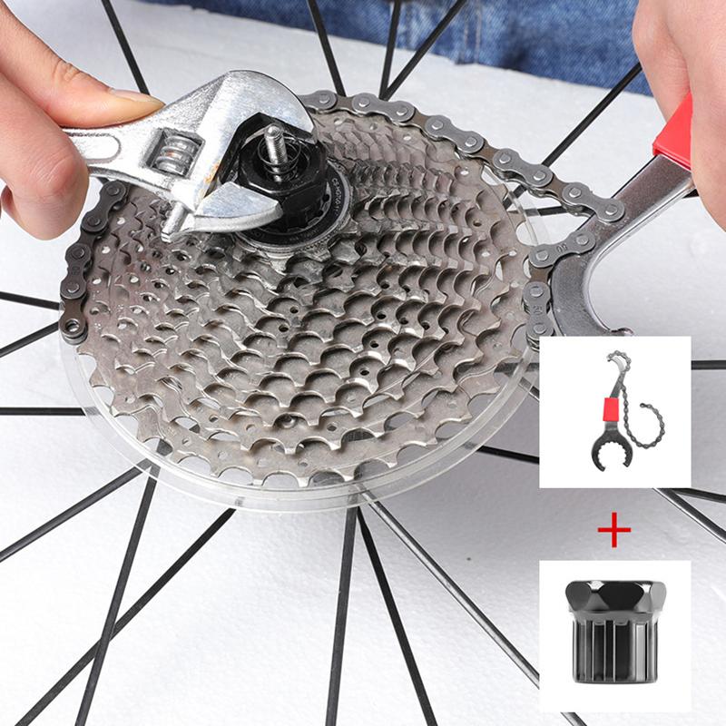 Durable Carbon Steel Bicycle Repair Tool Set Bottom Bracket Remover Chain Cutter Crank Puller Maintenance Kit