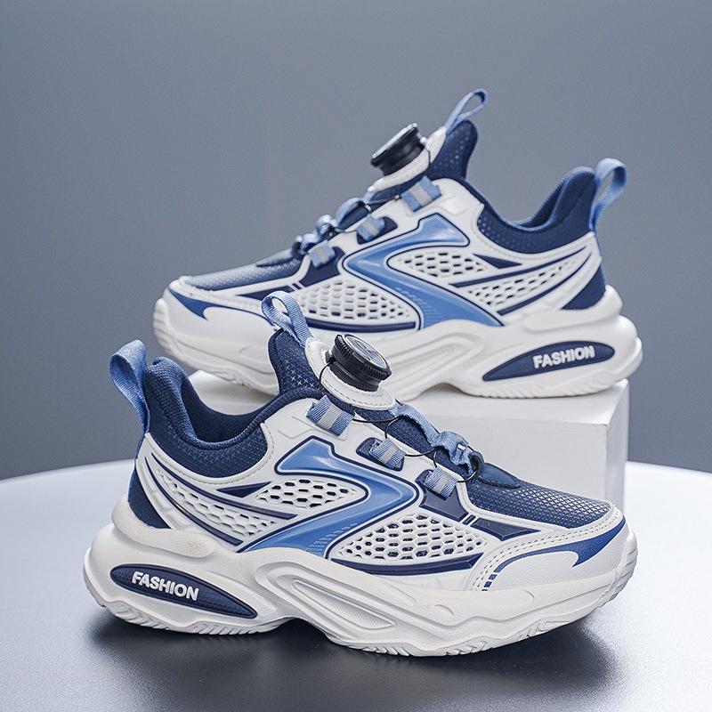 Casual running shoes autumn and winter shoes children 2025 leather new boys sports shoes middle and old children