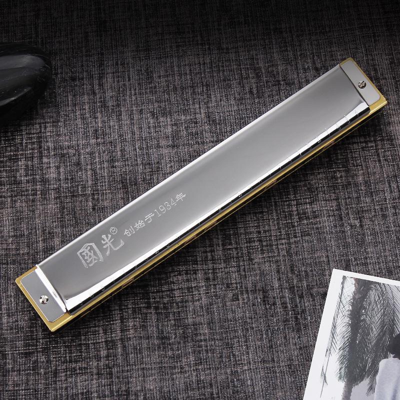 28-Hole Tremolo Professional Harmonica, 24-Hole Accent - Perfect for Adults, Beginners, and Students As an Introductory Musical Instrument