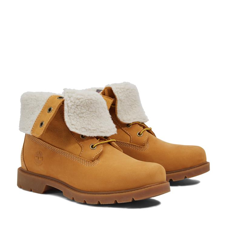Timberland Women's Linden Woods Mid Lace Waterproof Boot Wheat Nubuck TB1A1KGC231