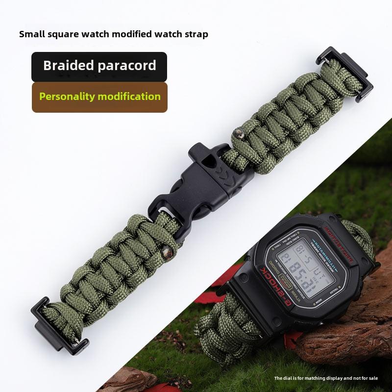 Woven nylon watch strap For Casio Gshock dw5600 GW-M5610 Ga100 GA2100 GM-5600 modify fabric dw-5600 Sports watchband accessories