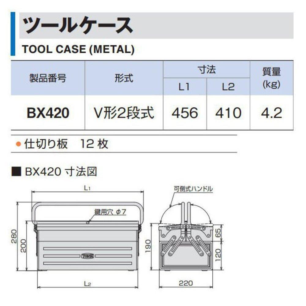 TONE Tool Case BX420 Red