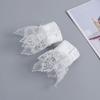 Lace Flower Arm Sleeves Detachable Sleeves Wrist Cuffs Extension Arm Covers for Women Daily Outfit Formal Event Armwear